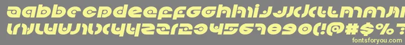 Kovacsspotexpandital Font – Yellow Fonts on Gray Background