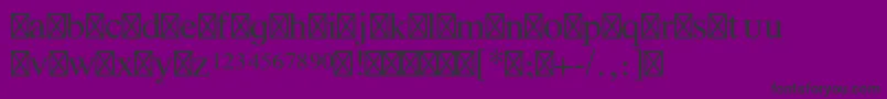 TimesltstdPhonetic Font – Black Fonts on Purple Background