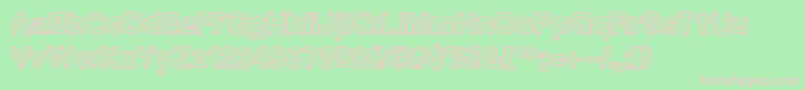 UbiquityBrk Font – Pink Fonts on Green Background