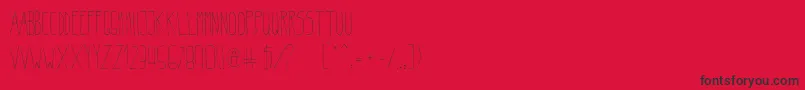 BeltaLight-Schriftart – Schwarze Schriften auf rotem Hintergrund