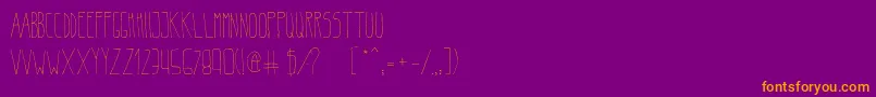 Шрифт BeltaLight – оранжевые шрифты на фиолетовом фоне