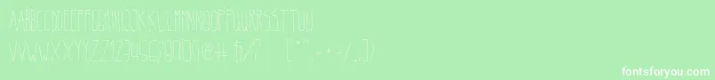 BeltaLight Font – White Fonts on Green Background