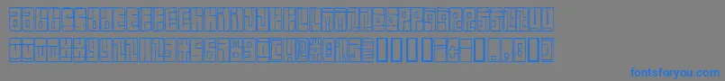 Czcionka BoxFont – niebieskie czcionki na szarym tle