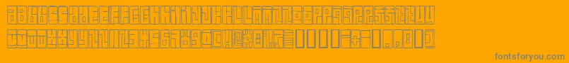 BoxFont Font – Gray Fonts on Orange Background