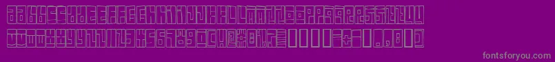 BoxFont Font – Gray Fonts on Purple Background