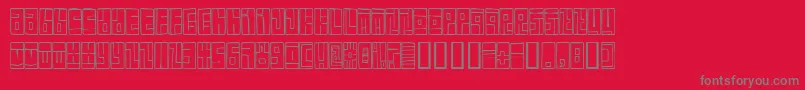 BoxFont Font – Gray Fonts on Red Background