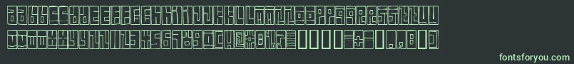 BoxFont Font – Green Fonts on Black Background