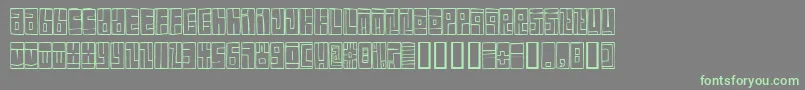 Fonte BoxFont – fontes verdes em um fundo cinza