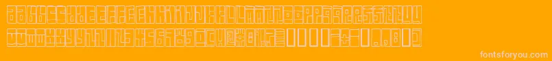 BoxFont Font – Pink Fonts on Orange Background