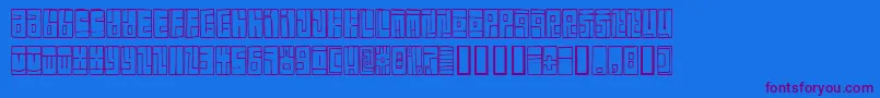 BoxFont Font – Purple Fonts on Blue Background