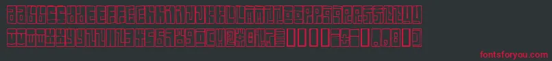 fuente BoxFont – Fuentes Rojas Sobre Fondo Negro