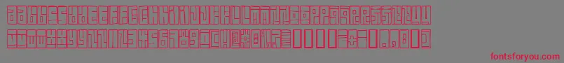 BoxFont Font – Red Fonts on Gray Background