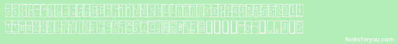 BoxFont Font – White Fonts on Green Background