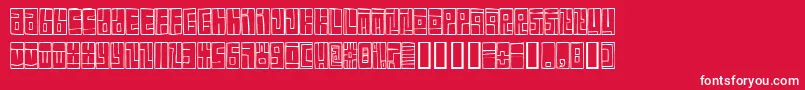 BoxFont Font – White Fonts on Red Background