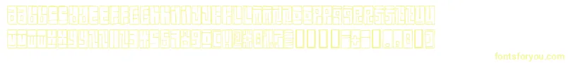 BoxFont Font – Yellow Fonts on White Background