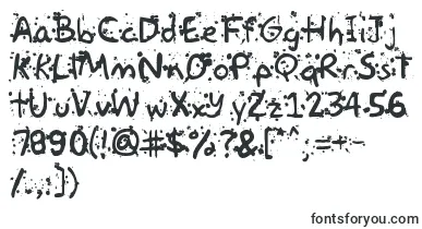 Paintball font – garbage Fonts