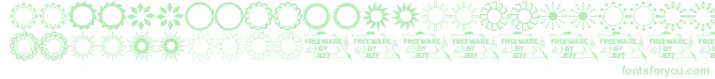 Sundngs2 Font – Green Fonts on White Background