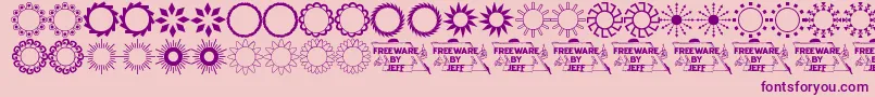 Подробнее о шрифте Sundngs2 Шрифт Sundngs2 – фиолетовые шрифты на розовом фоне