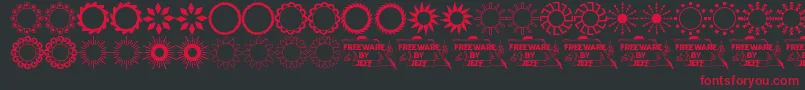 Sundngs2 Font – Red Fonts on Black Background