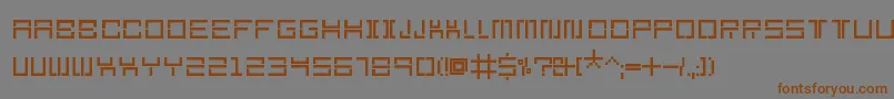 Section9Regular Font – Brown Fonts on Gray Background