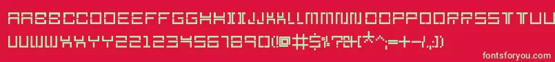 Więcej informacji o czcionce Section9Regular Czcionka Section9Regular – zielone czcionki na czerwonym tle