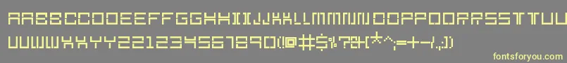 Section9Regular Font – Yellow Fonts on Gray Background