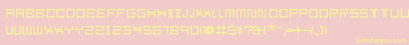 Section9Regular Font – Yellow Fonts on Pink Background