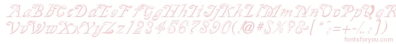 SilverplateRegular Font – Pink Fonts on White Background