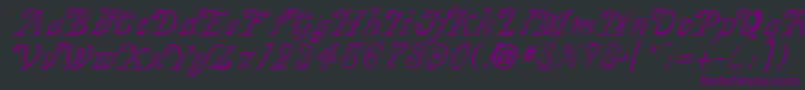 SilverplateRegular Font – Purple Fonts on Black Background