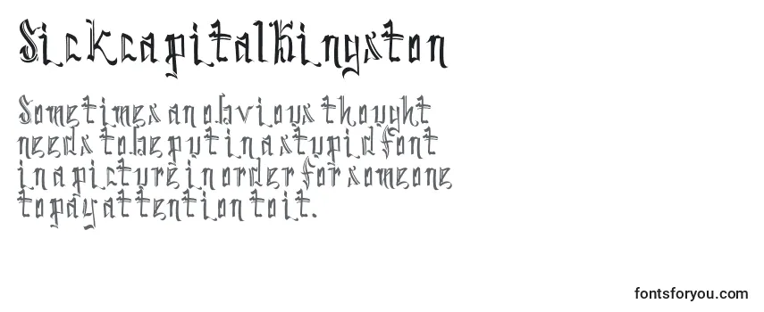 Schriftart SickcapitalKingston (100042)