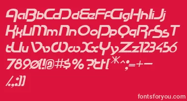 RacetracsskItalic font – Pink Fonts On Red Background