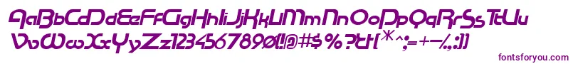 RacetracsskItalic Font – Purple Fonts on White Background