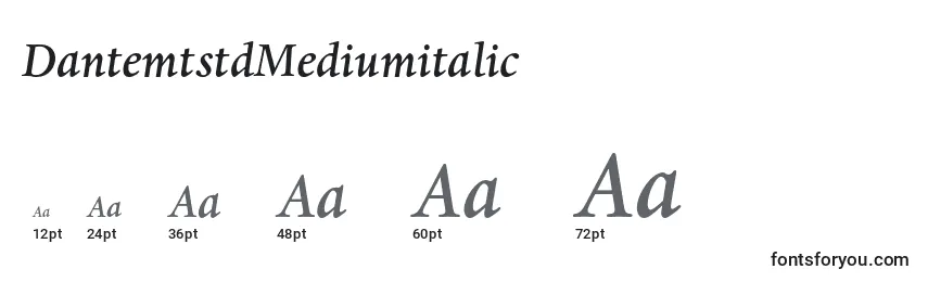 Размеры шрифта DantemtstdMediumitalic