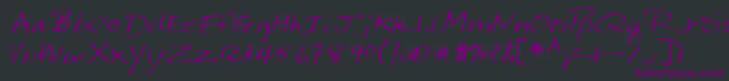 Lehn144 Font – Purple Fonts on Black Background