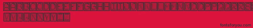 FichasSt Font – Black Fonts on Red Background