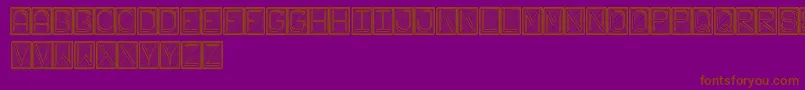 FichasSt Font – Brown Fonts on Purple Background