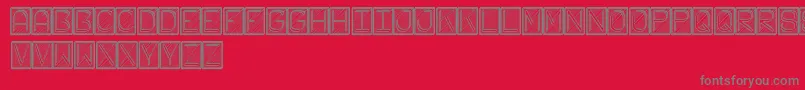 FichasSt Font – Gray Fonts on Red Background