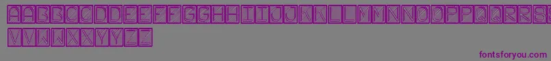 FichasSt Font – Purple Fonts on Gray Background