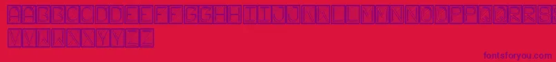FichasSt Font – Purple Fonts on Red Background