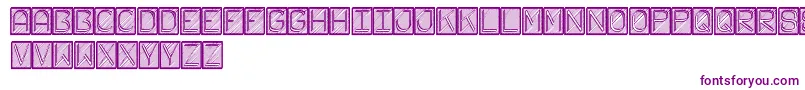 FichasSt Font – Purple Fonts on White Background