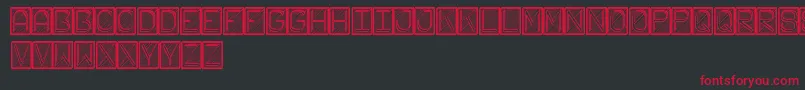 FichasSt Font – Red Fonts on Black Background