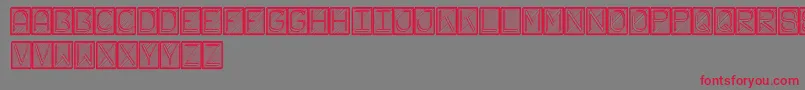 FichasSt Font – Red Fonts on Gray Background