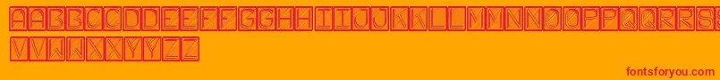 Więcej informacji o czcionce FichasSt Czcionka FichasSt – czerwone czcionki na pomarańczowym tle