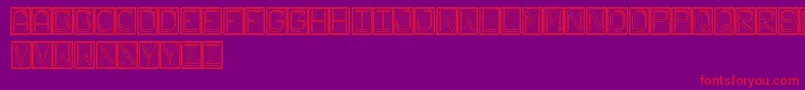 FichasSt Font – Red Fonts on Purple Background
