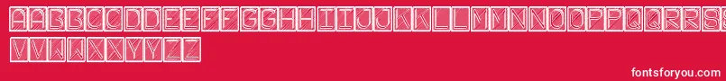 Fonte FichasSt – fontes brancas em um fundo vermelho