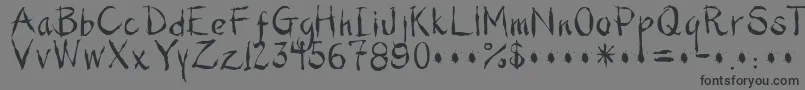 Photai Font – Black Fonts on Gray Background