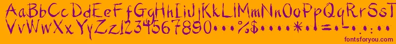 More about Photai Font Photai Font – Purple Fonts on Orange Background