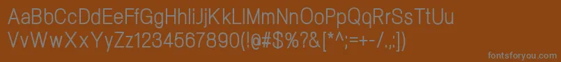 Шрифт NeogramRegularcnd – серые шрифты на коричневом фоне