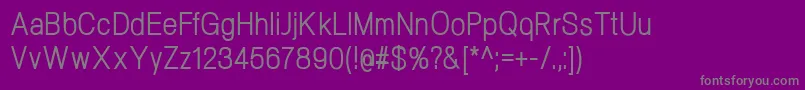 Шрифт NeogramRegularcnd – серые шрифты на фиолетовом фоне