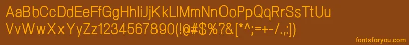Шрифт NeogramRegularcnd – оранжевые шрифты на коричневом фоне